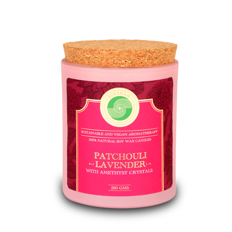 Elysium Patchouli Lavender Scented Candle media 4