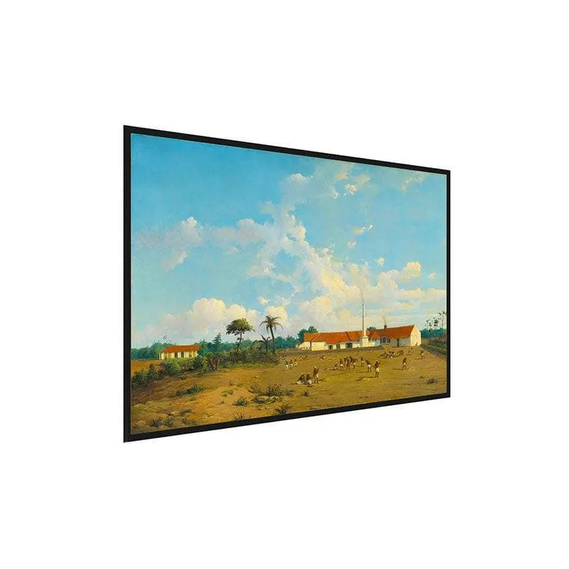 The Kemanglen Sugar Factory Canvas Wall Painting - Black Frame media 3