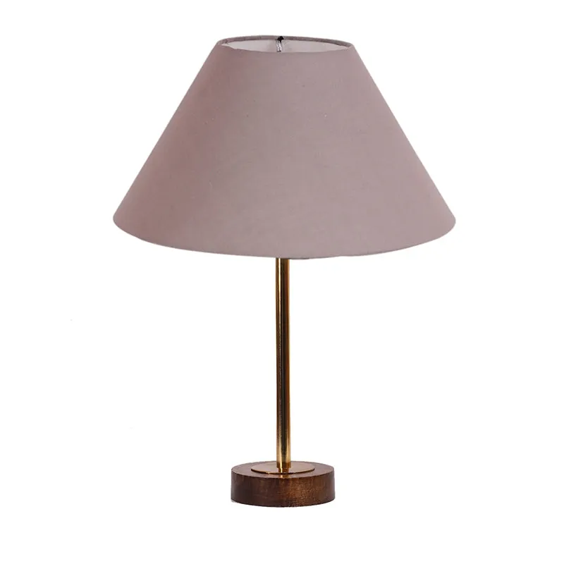 Cotin II Rodin Wooden Table Lamp - Grey,Gold,Brown media 4