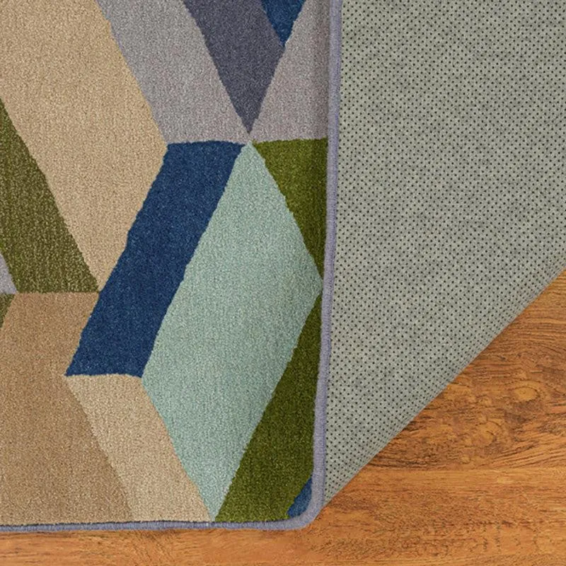 Elpenor Hand Tufted Geometric Wool & Nylon Carpet - Turquoise media 5