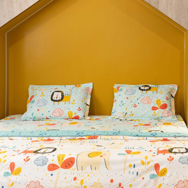 Urban Space Junglee Reversible Dohar (Pastel Blue) - 150 GSM media 6