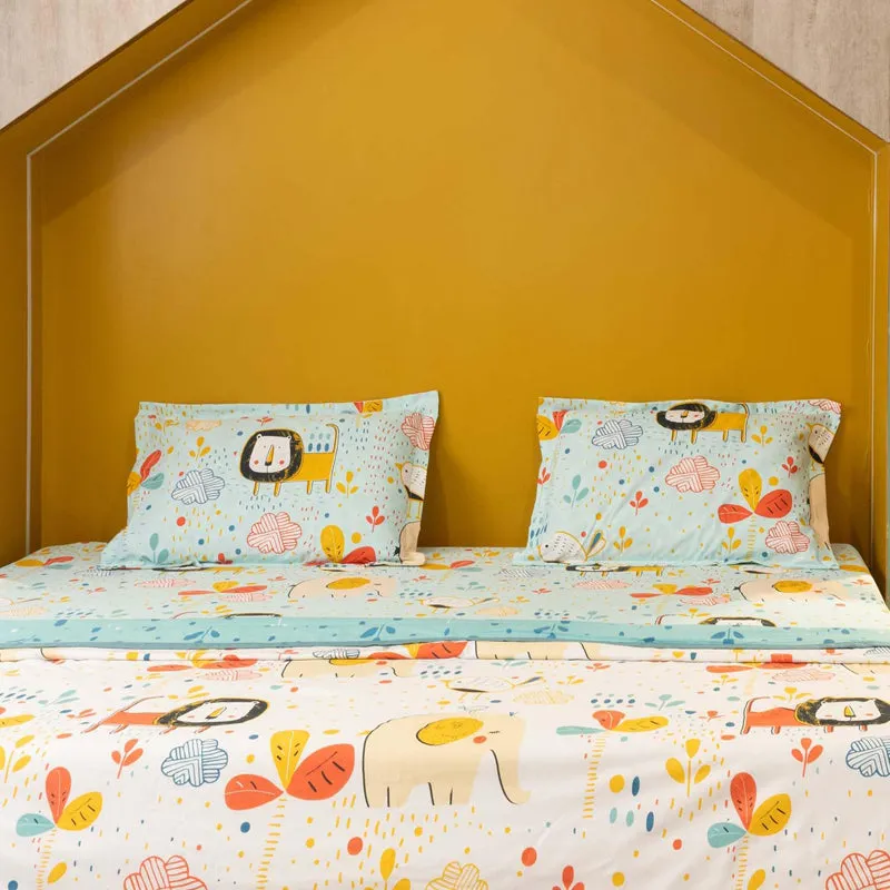 Urban Space Junglee Reversible Dohar (Pastel Blue) - 150 GSM media 6