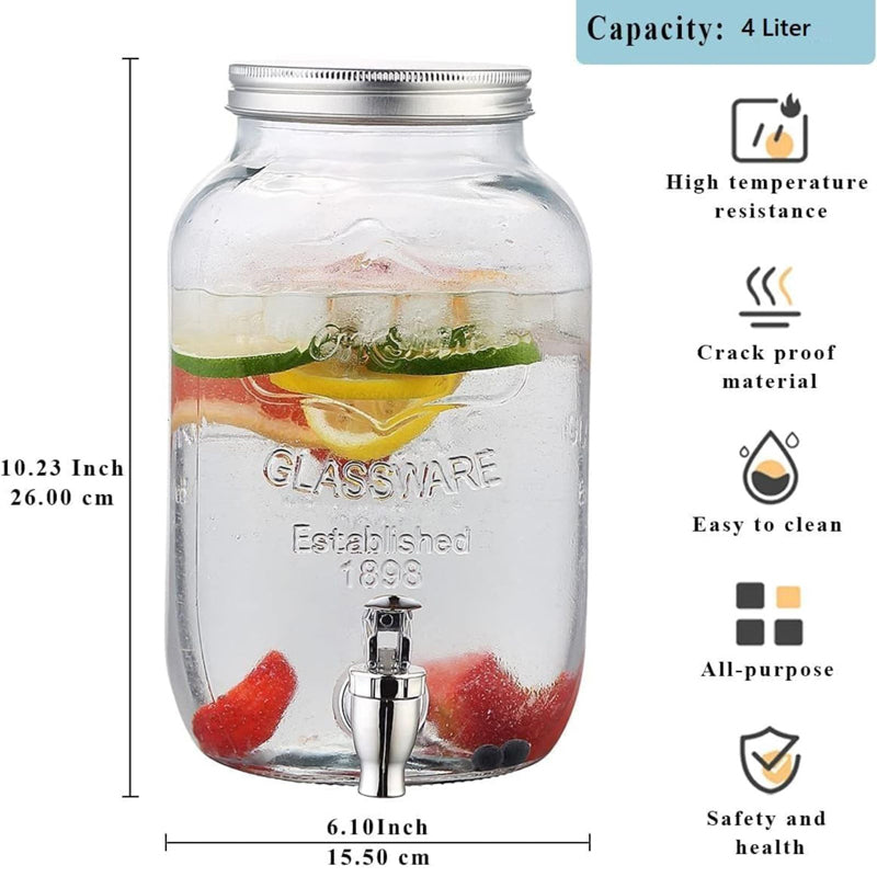 Quencher Glass Drink Dispenser - 4 L media 8