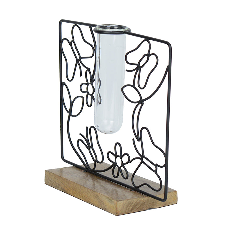 Floro Bask Test Tube Planter - Black media 4