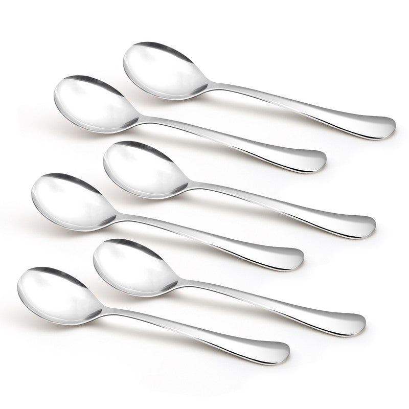 Baguette Stainless Steel Soup Spoon - Set of Six media 3