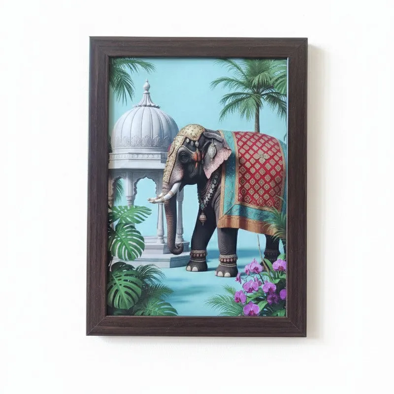 Imperial Arch & Pavilion Wall Painting With Frame - Set Of Four media 6