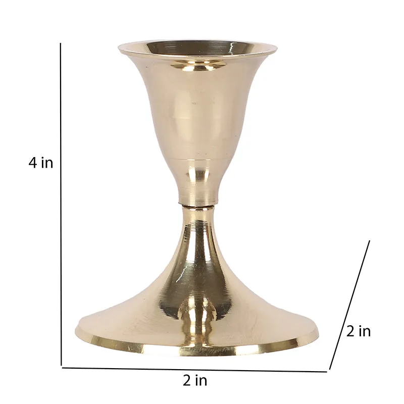Vintage Luma Brass Candle Holder - Set Of Two media 7