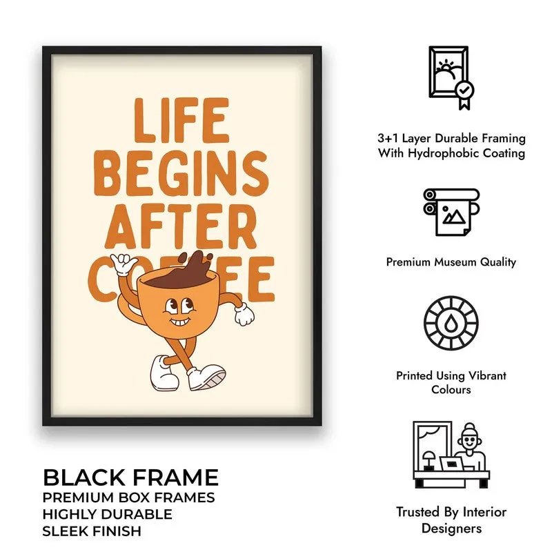 QuotedCoffee Archival Canvas Wall Art - Black media 9