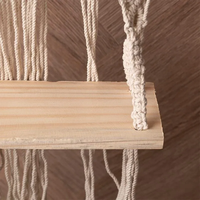 Zorae Macrame Wall Shelf media 5