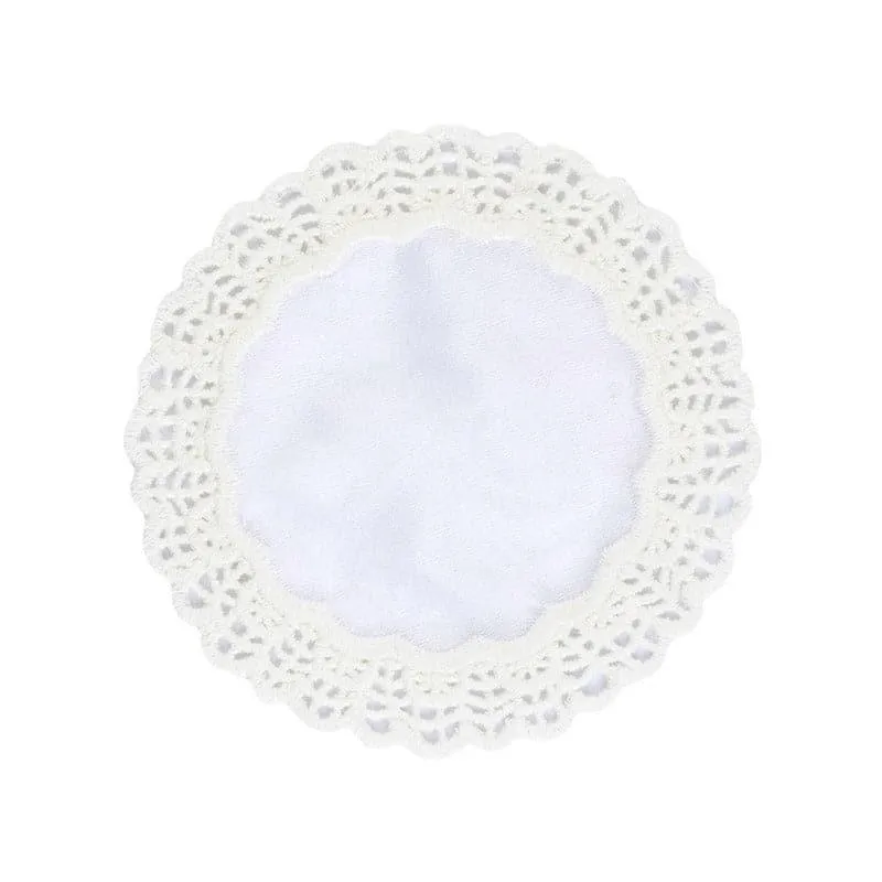Embroidered Floral Foster Doily - Set Of Four media 4