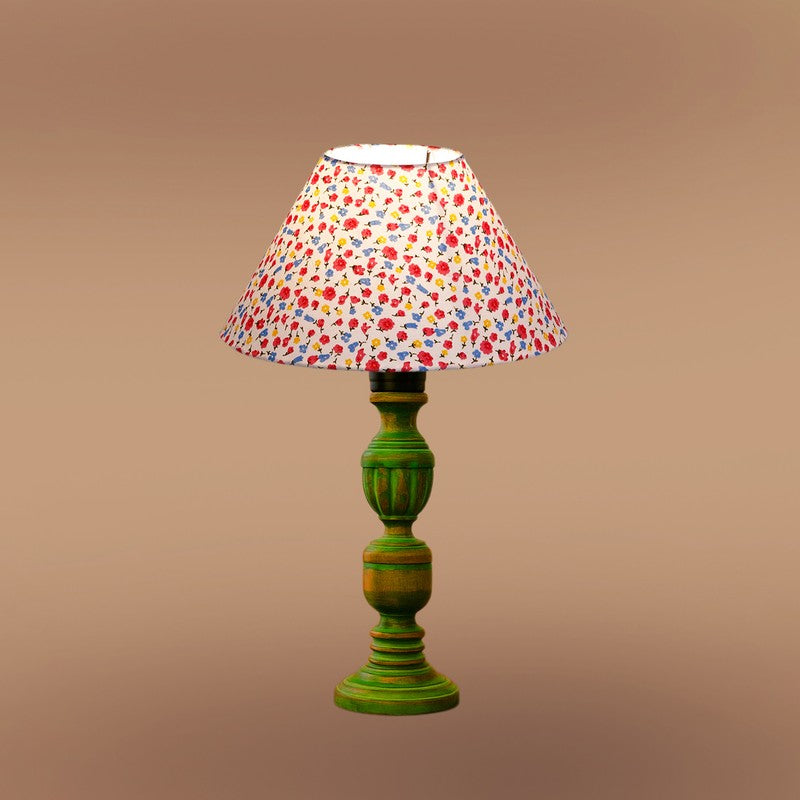Arvello Solin Floral Wooden Table Lamp - Multicolor media 6