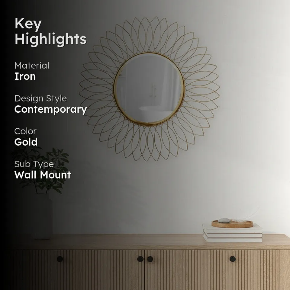 Nusha Bloom Wall Mirror media 3