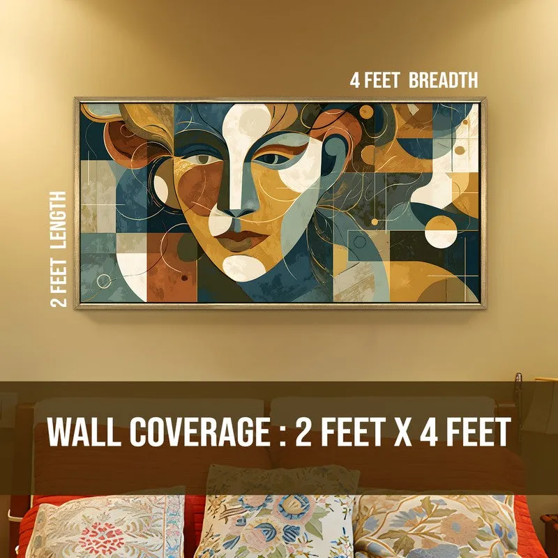 Hidden Emotions Canvas Wall Painting With Frame media 8