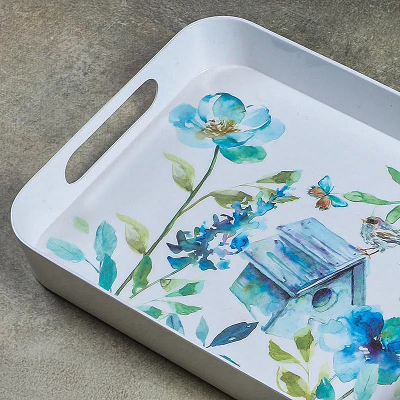 Azure Treehouse Melamine Rectangle Serving Tray media 5