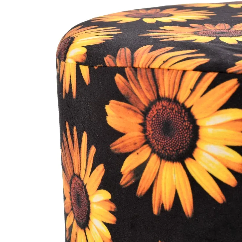 Sunburst Floral Ottoman - Multicolor media 5