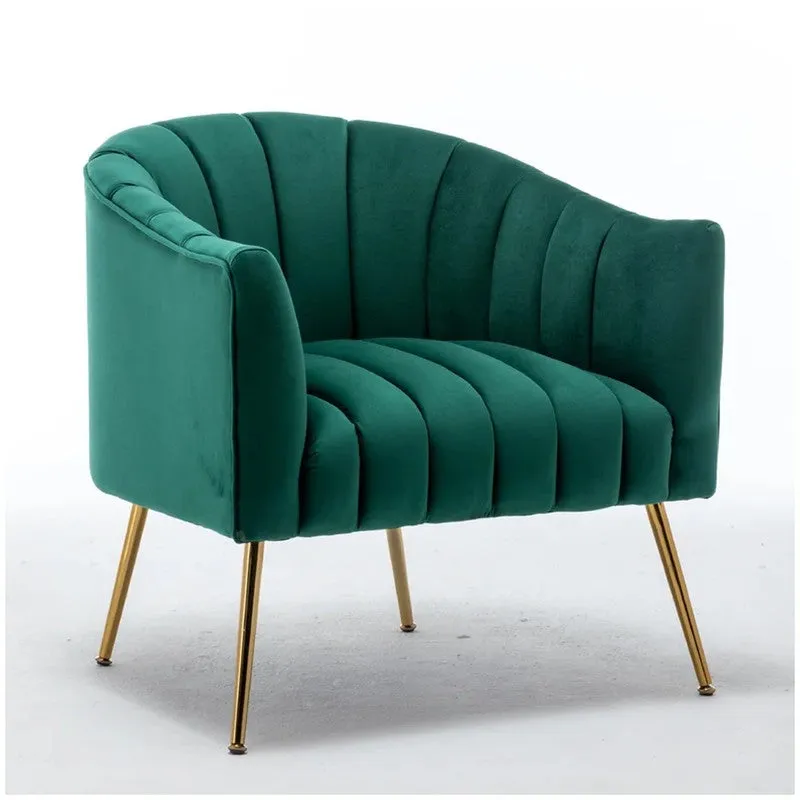 Plaino Neem Wood Accent Chair - Green media 3