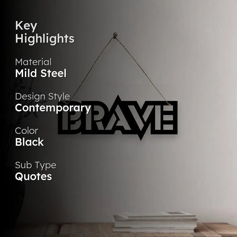 Brave Mild Steel Wall Accent media 2