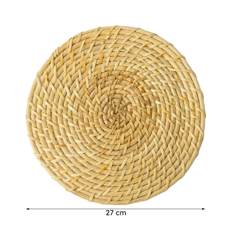 Vrita Twist Rattan Table Mat - Set Of Six media 7