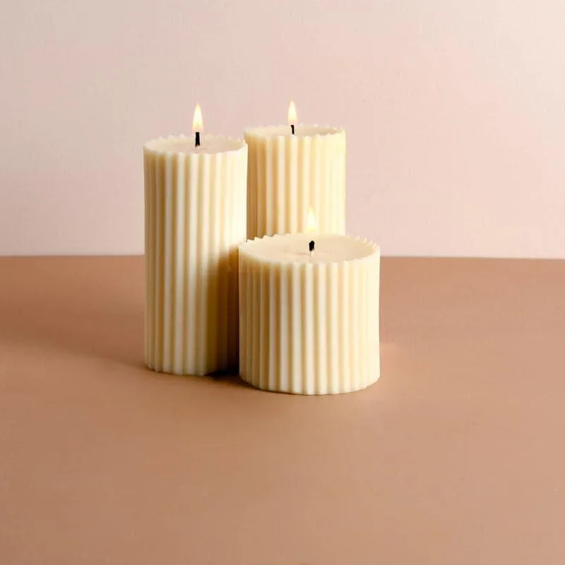 Combo of 2 'Belief' & 1 'Faith' Scented Candles - Vanilla Cinnamon Scented media 3