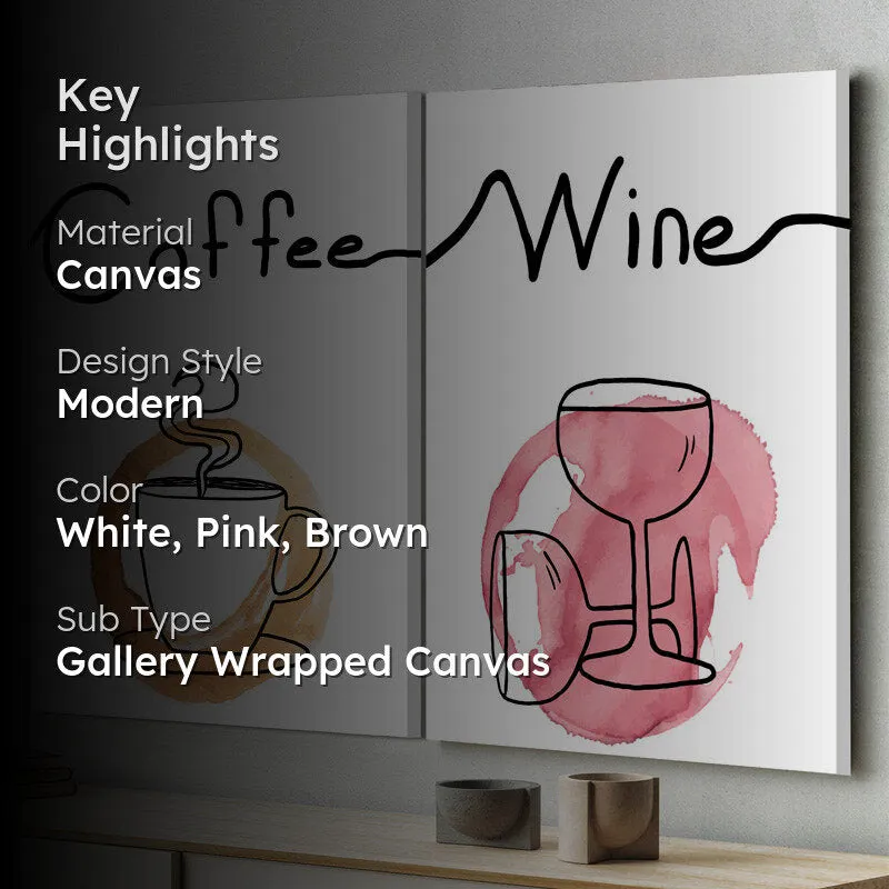 Coffee & Wine Wall Art - Set Of Two media 2