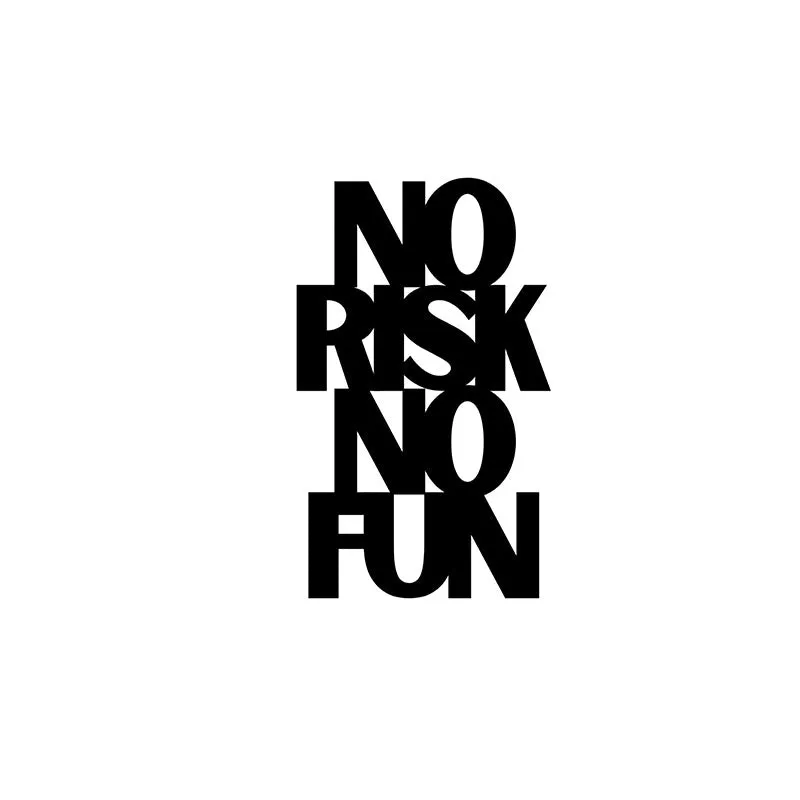 No Risk No Fun Iron Wall Accent media 3