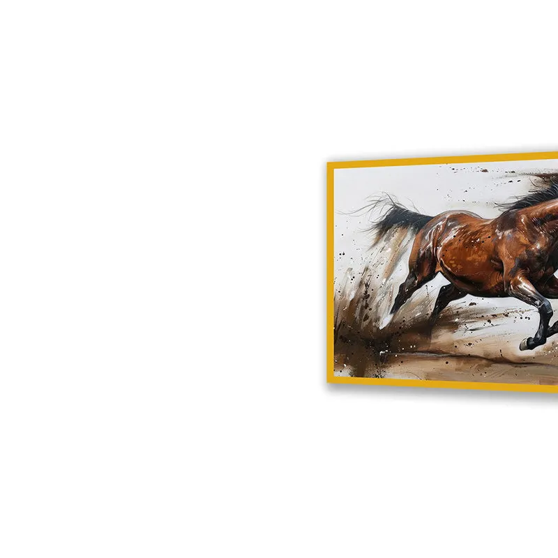 Roan Gallop Wall Art with Gold Frame media 5