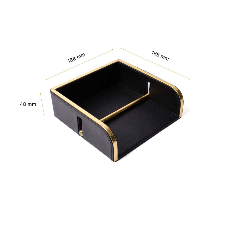 Ceastra Neo Faux Leather Tissue Holder - Black image 9