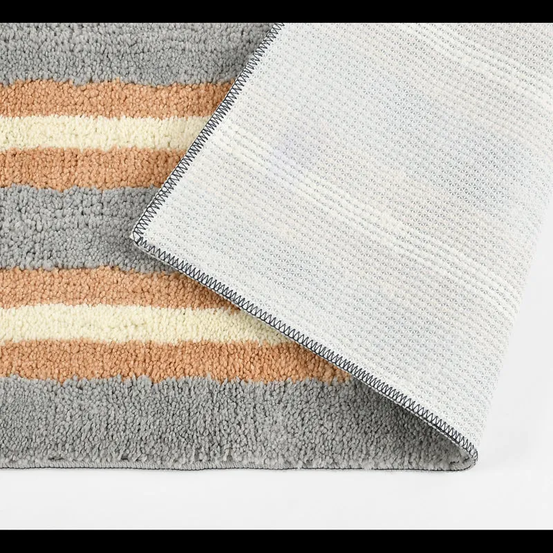 Striata Micro Fiber Runner Rug - Grey media 4