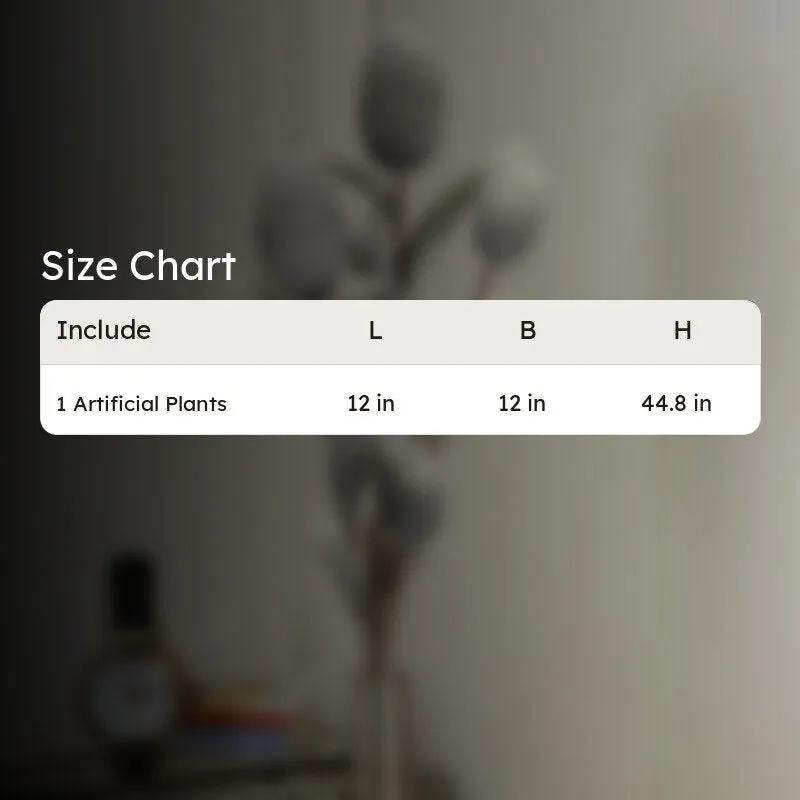 Decorative Artificial Corn Stalk Flower - Grey media 9