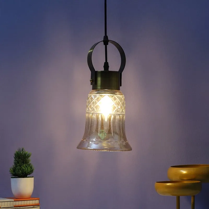 Aurora Faceted Pendant Glass Ceiling Lamp media 4