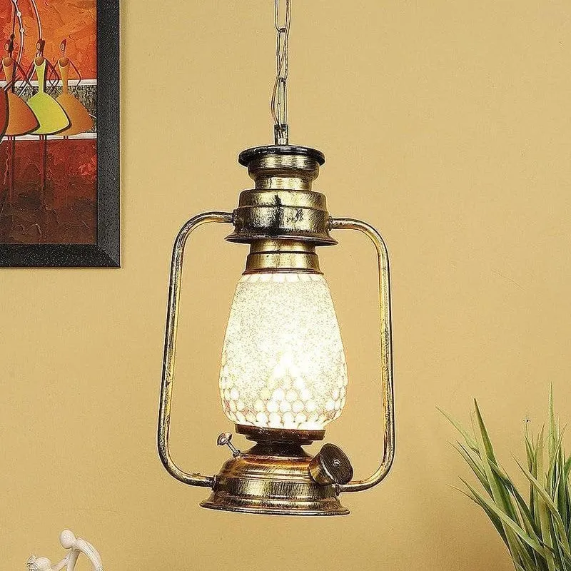 Haveli Style Glass Ceiling Lamp media 3