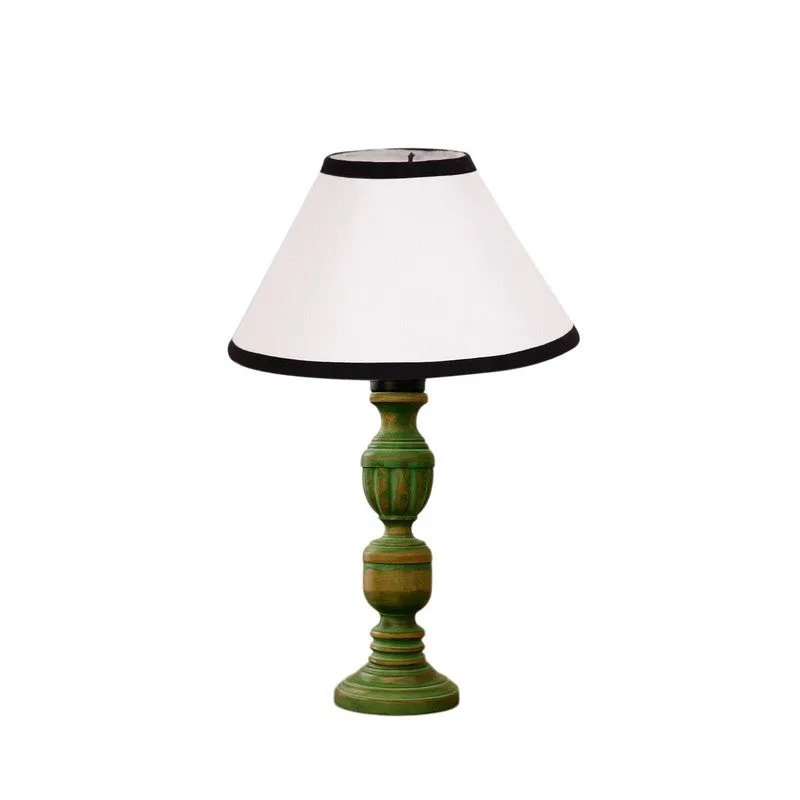 Arvello Niro Wooden Table Lamp - White media 5