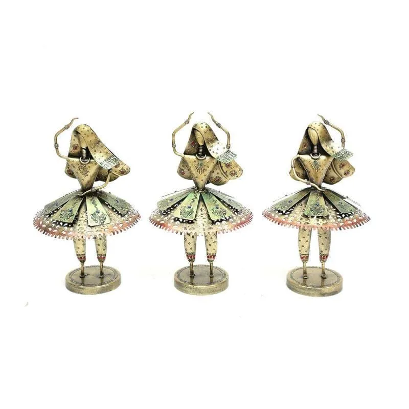 Tribal Twirl Showpiece - Set Of Three media 3