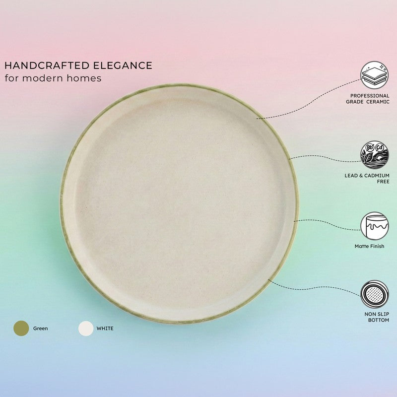 Cereluxe Ceramic Dinner Plate - Set Of Six media 4