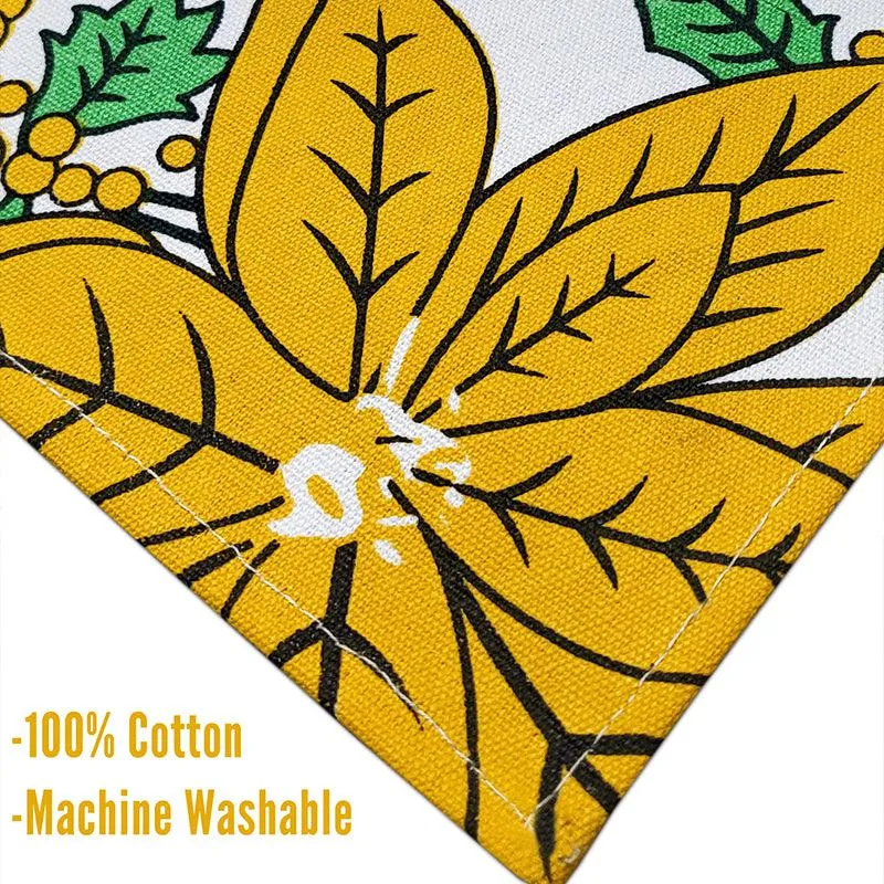 Acora Floral Placemat (Yellow) - Set of Eight media 5
