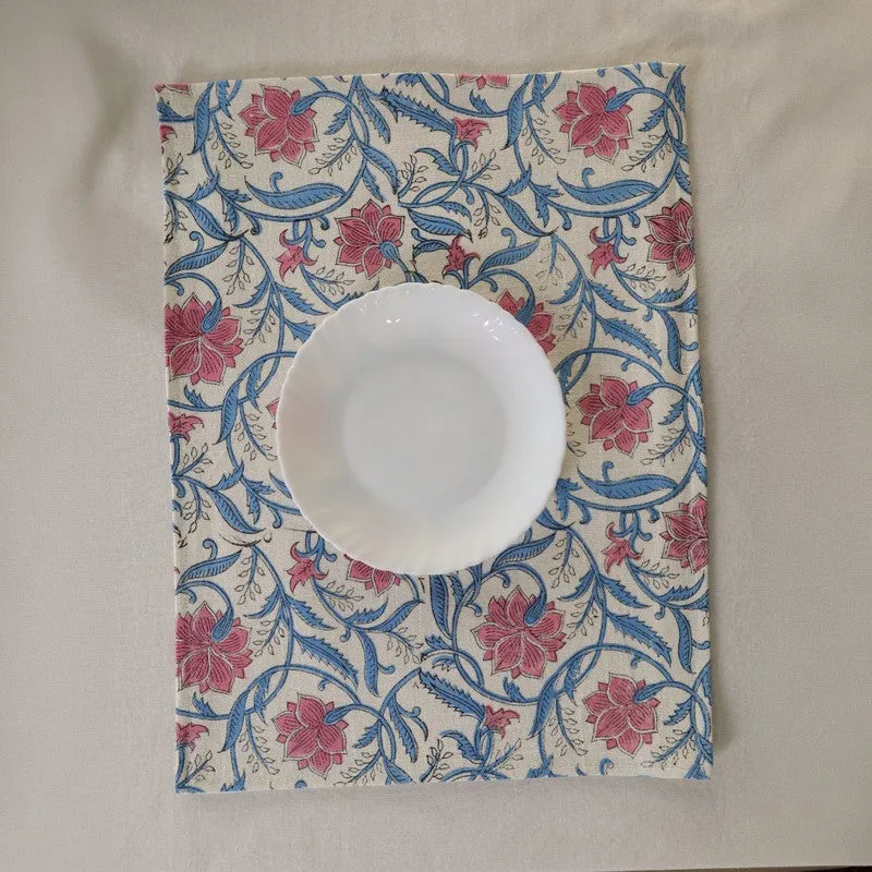 Petal Whisper Canvas Table Mats - Set Of Two media 6