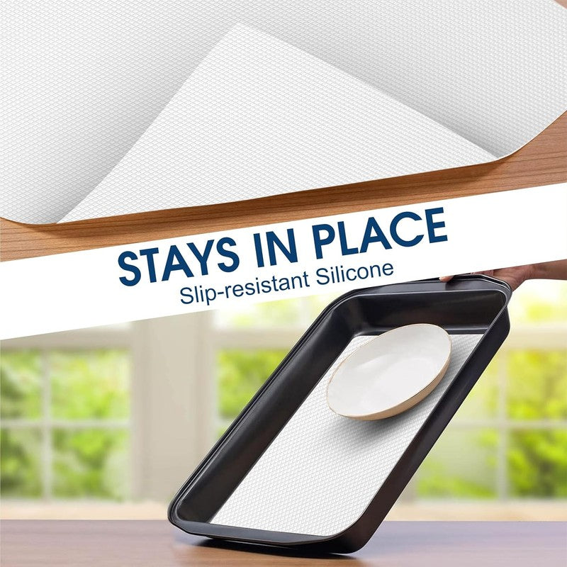 Laxis CleanNest Shelf Liner Mat - White media 4