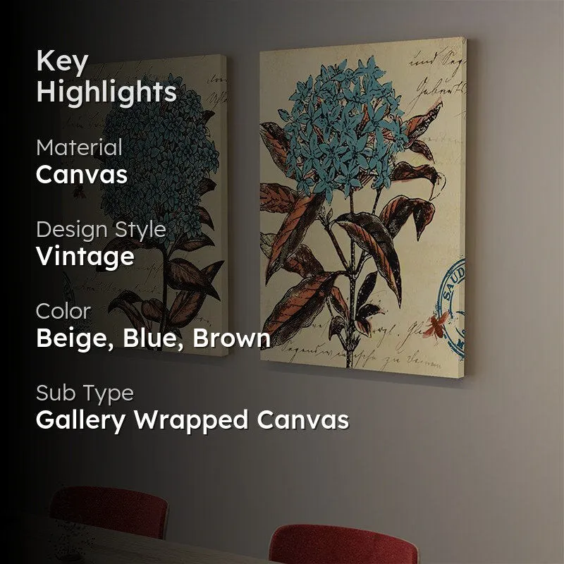 Butterfly Bush Wall Painting - Set Of Two media 2