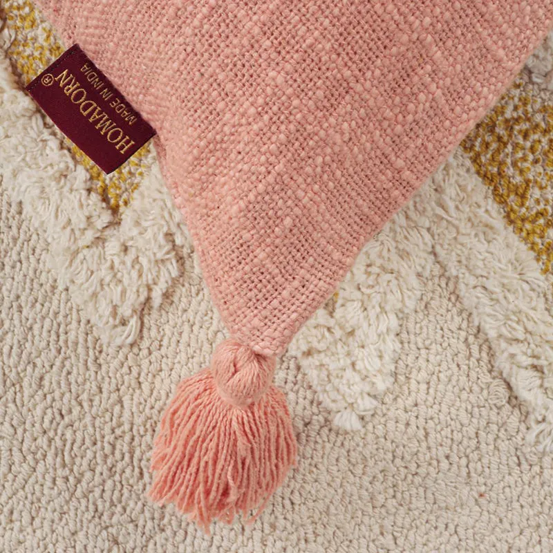 Claira Solid Cushion Cover (Peach) - Set Of Two media 6