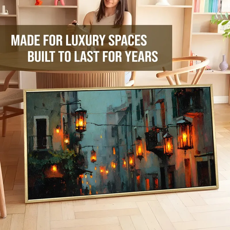 Evening Glow Canvas Wall Painting With Frame media 5