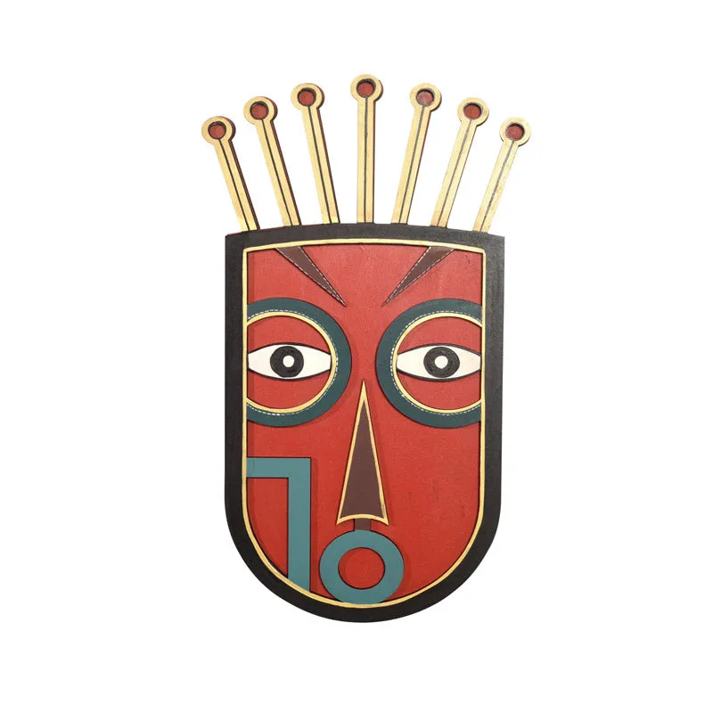 Indroth Mask Wooden Wall Accent media 3