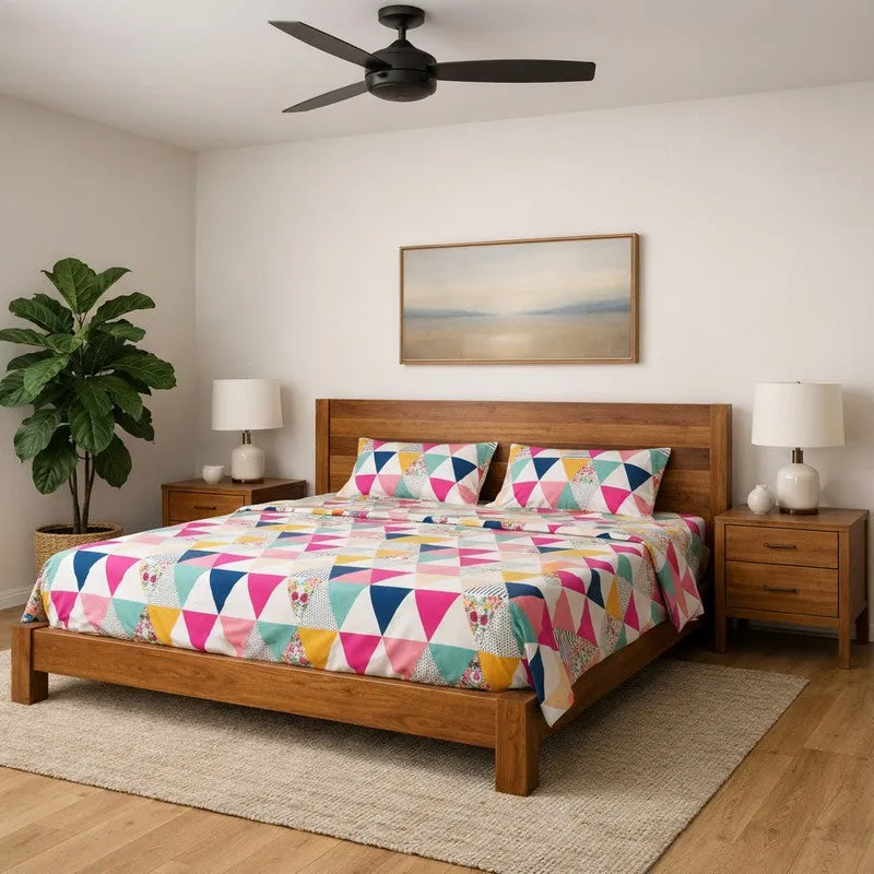 Vibrant Wonders Microfiber Bedsheet - 100 GSM media 1