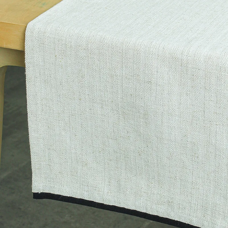Willow White Cotton Table Runner media 3