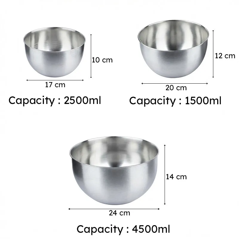 Galen Mixing Bowls (2500 ml/4500 ml/1500 ml) - Set Of Three media 7