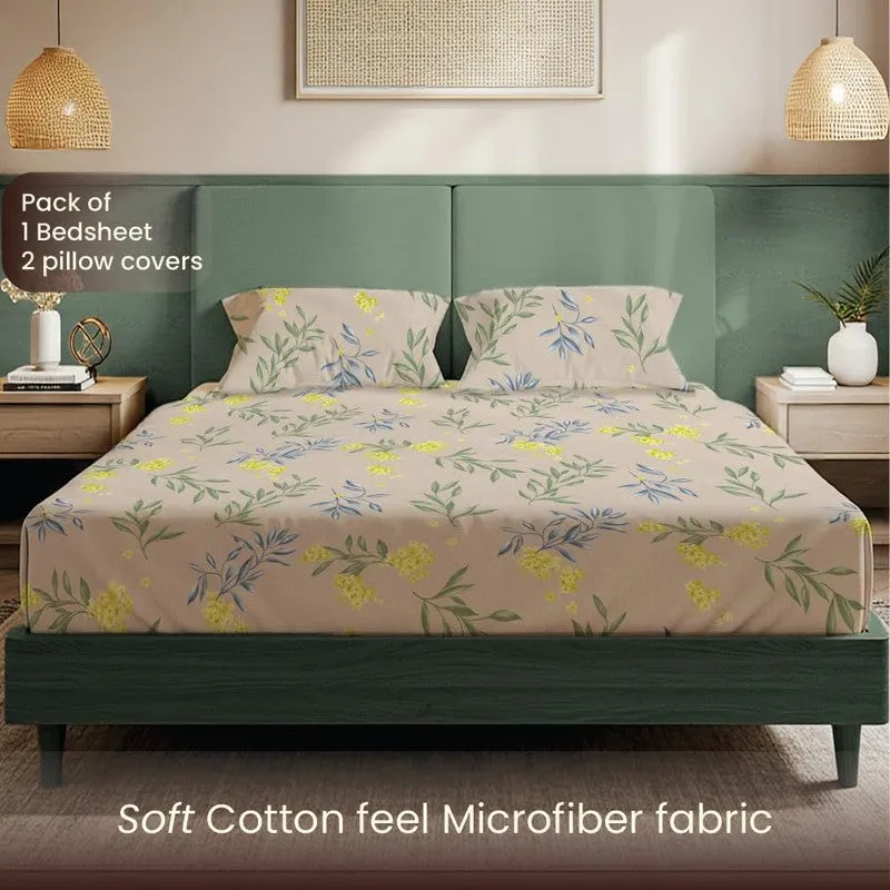 Blooming Paradise Floral Cotton Bedsheets (Multicolor) - 200 TC media 4