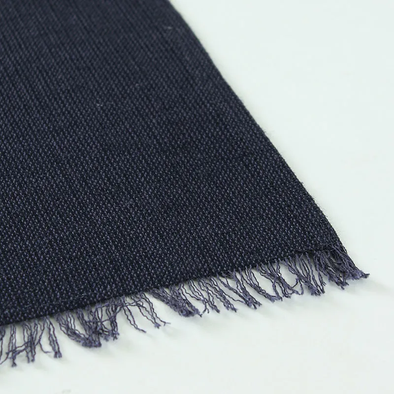 Opus Cotton Table Mat (Navy Blue) - Set Of Two media 5