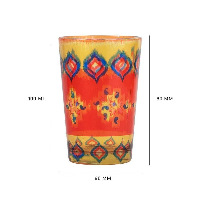 Dazzling Ikat Chai Glass - Set of Two media 4