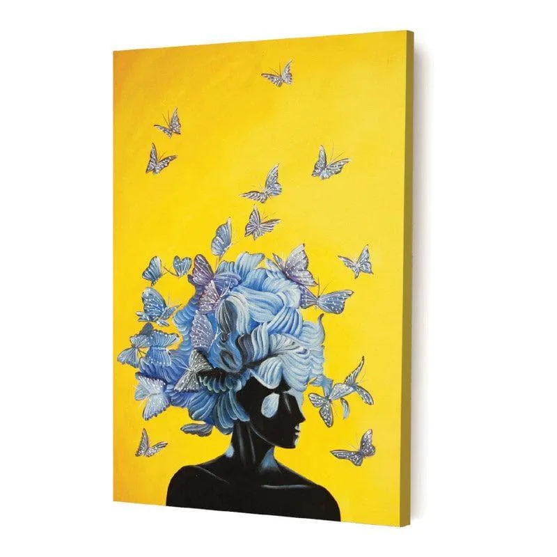 Butterfly Feminine Canvas Wall Painting media 5