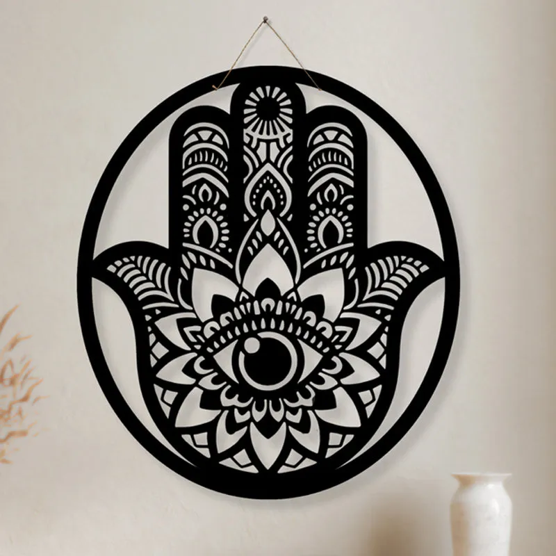 Hamsa Hasta II Iron Wall Accent media 3