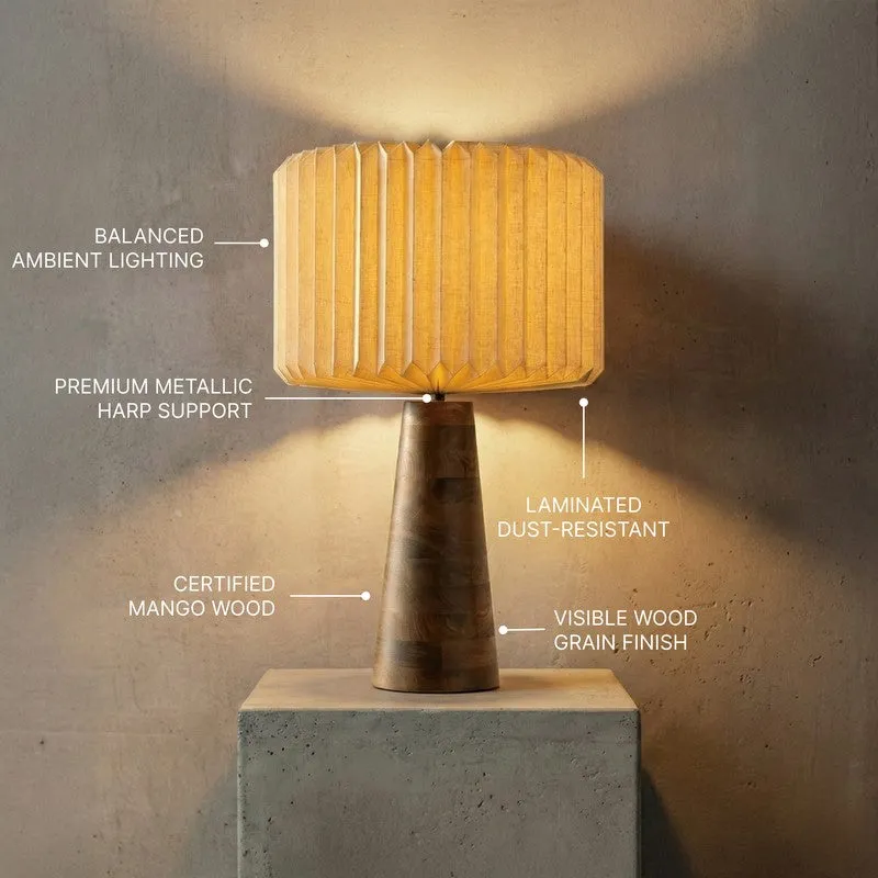 Fig Living Hikari Wooden Table Lamp - Beige media 10